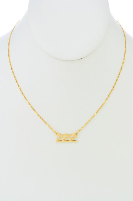 Angelic "222" Necklace