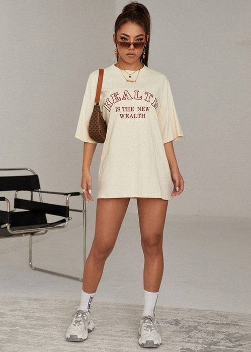 Health Oversized Graphic Tee