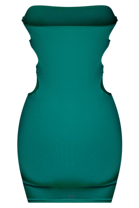 Ashley Cutout Mini Green Dress